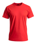 Men’s Casual Solid Red Half Sleeve T-Shirt