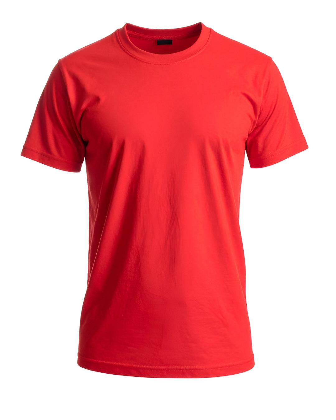 Men’s Casual Solid Red Half Sleeve T-Shirt